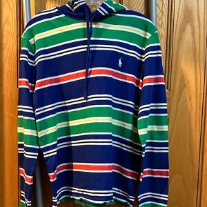 Polo by Ralph Lauren Blue Green Red Striped Long Sleeve Shirt